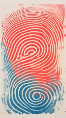 دانلود عکس اثر انگشت بزرگ روی یک کاغذ